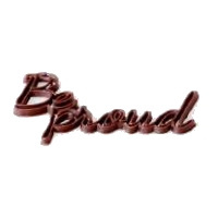 Bądź dumny - Be proud - napis