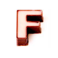 F - literka, pralinka do wypełnienia